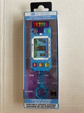 My Arcade Pixel Pocket Pro Tetris portable gaming system (keychain)